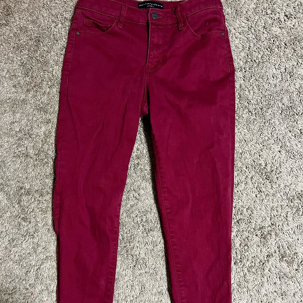 Sanctuary Red Denim Skinny Jeans Size 26